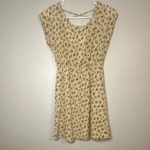 Body Central Beige Floral Bohemian Country-Style Dress